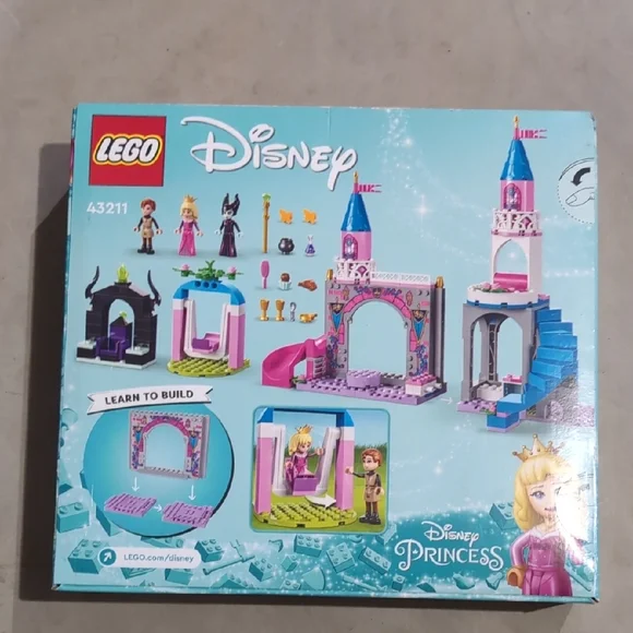 Whimsical Pink and Purple Castle Building Set with Turrets - Picture 2 of 3